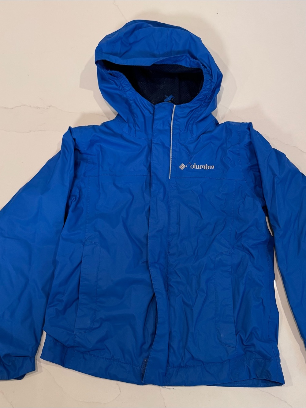 Columbia Kids Blue Hooded Raincoat